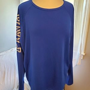 Victoria's Secret Pink Athletic Top Blue Medium long sleeve